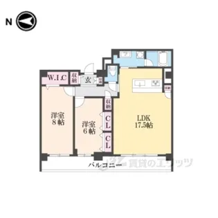 ROUAGE御所南【2階】の間取り