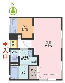 シティハイムメルヘン【1階】の間取り