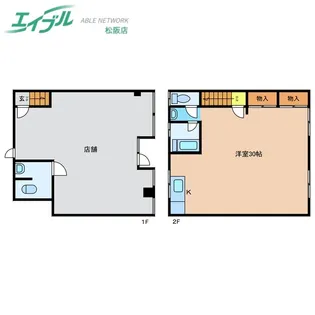 小野江アパートA【1階】の間取り