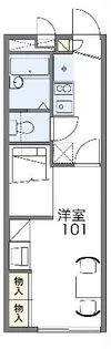 レオパレスTWINS【2階】の間取り
