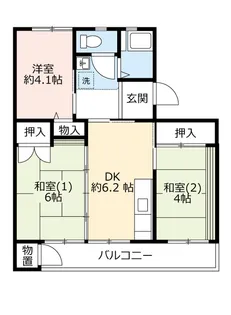 UR有野【1階】の間取り