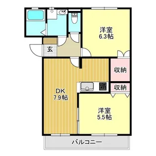 エクラ3【2階】の間取り