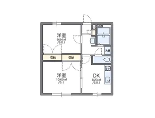 レオパレスOISO【1階】の間取り