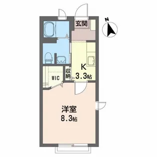 シャーメゾン ムジーク【2階】の間取り