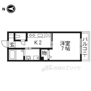 トムズヴィラデスト【2階】の間取り