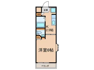 グリーンパレス【3階】の間取り