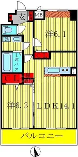 グランツ柏の葉【4階】の間取り