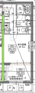 ラヴィエール住吉駅前【3階】の間取り