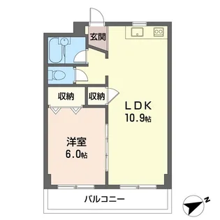 ハイツ高橋 205号室【2階】の間取り