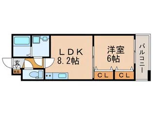 エクシード高井田【2階】の間取り