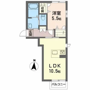 シャーメゾンFJ【2階】の間取り