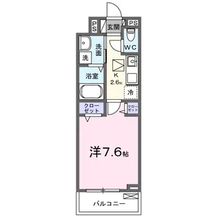 サラスバティII【1階】の間取り