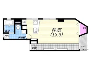 大桝マンション【2階】の間取り