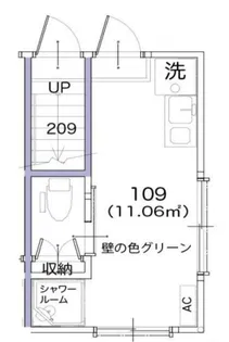 アンジェ・ハウスNUKUI【1階】の間取り