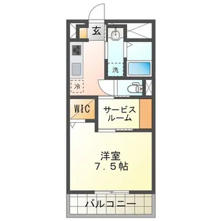ロイヤルグランコート津【5階】の間取り
