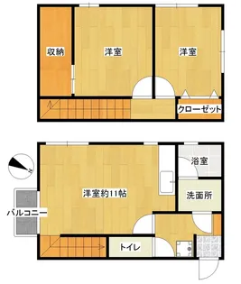 あい蘭道五番館【2階】の間取り