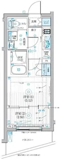 ブライズ二子新地【2階】の間取り