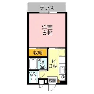 ペルル渡辺【1階】の間取り