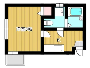 アオキフラット【2階】の間取り