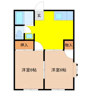 グランディア川島【1階】の間取り