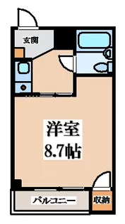 ブルースターG1【4階】の間取り