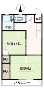 エースコーポ【2階】の間取り