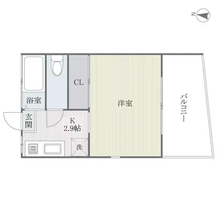 アプリコット渡辺通り【2階】の間取り