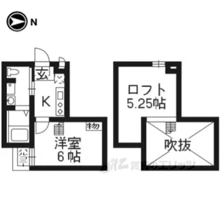 WEST9MIRROR1号館【2階】の間取り