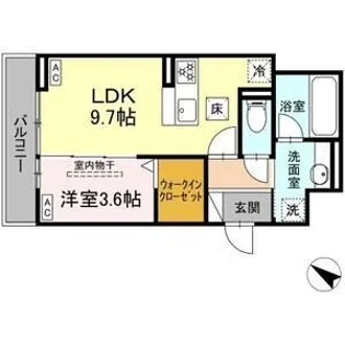 フロッドハーゲン【1階】の間取り