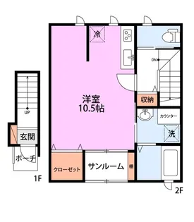 Un heureuxI【2階】の間取り