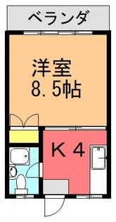 グリーンマンションI【4階】の間取り
