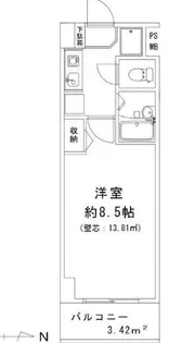 マモール北久里浜【9階】の間取り