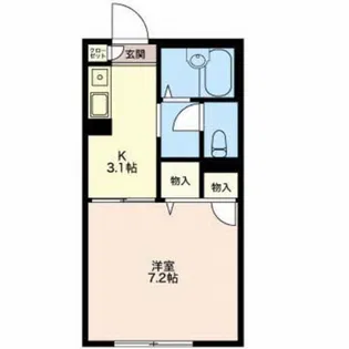 セントレージ伊倉【1階】の間取り