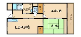 スギヒラハイツ【6階】の間取り