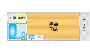 コットンライフMBS【3階】の間取り