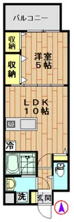 グランパシフィック今里Luxe【6階】の間取り