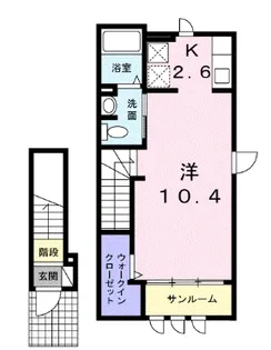 愛知県名古屋市緑区境松1【アパート】の間取り