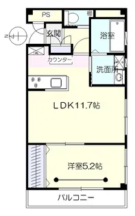 ナンサンビル【2階】の間取り