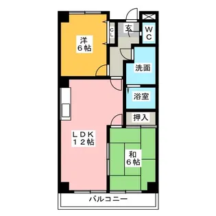 メゾン池場【4階】の間取り