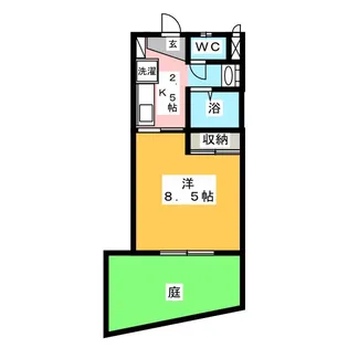 Leben-heim南池上【1階】の間取り