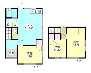 愛媛県今治市美須賀町4【一戸建】の間取り