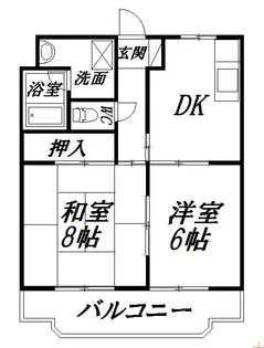 マンションカズ【1階】の間取り