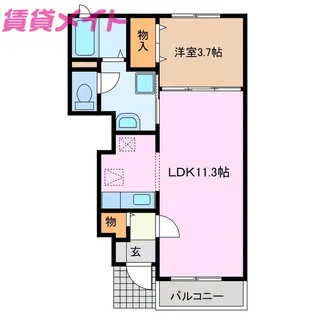 カサ・ボニータ【1階】の間取り