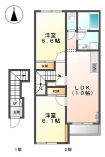 サンフィット【2階】の間取り