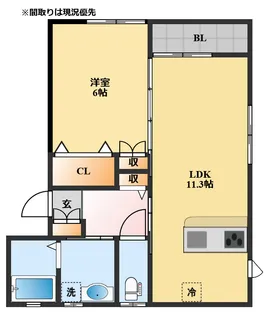 プレミアム2番館【1階】の間取り