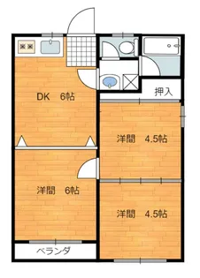 Kコーポ【1階】の間取り