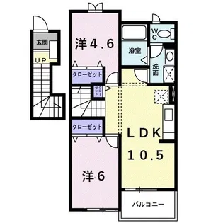 ベル・フィオーレA【2階】の間取り