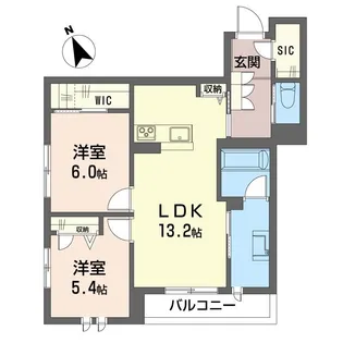 ジ ワン 今泉【1階】の間取り