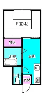 コーポ大吉【1階】の間取り