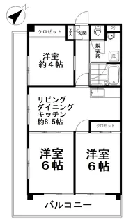 レジデンスイケダ【4階】の間取り